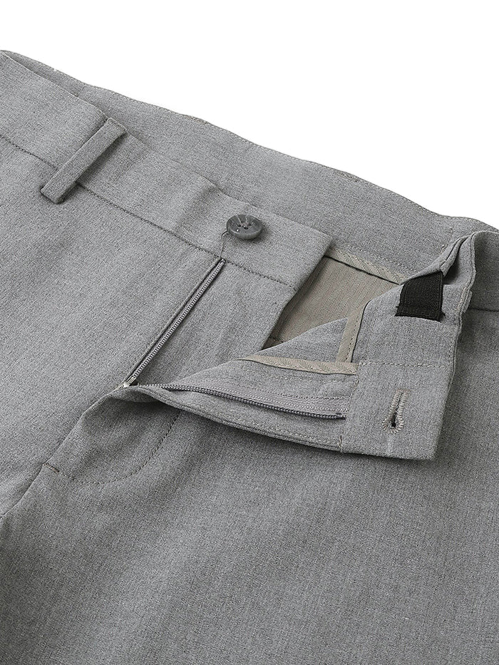 MEN&#39;S SOLID SLIM FIT TROUSERS