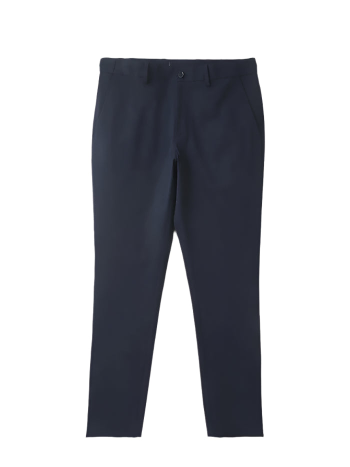 MEN&#39;S SOLID SLIM FIT TROUSERS