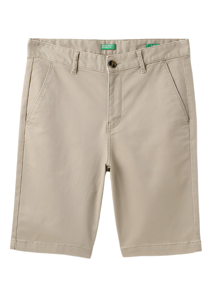 MEN&#39;S SOLID SLIM FIT CHINO SHORTS