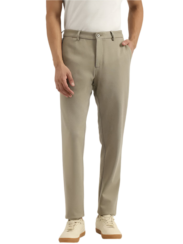 MEN'S SOLID RELAXED TROUSER