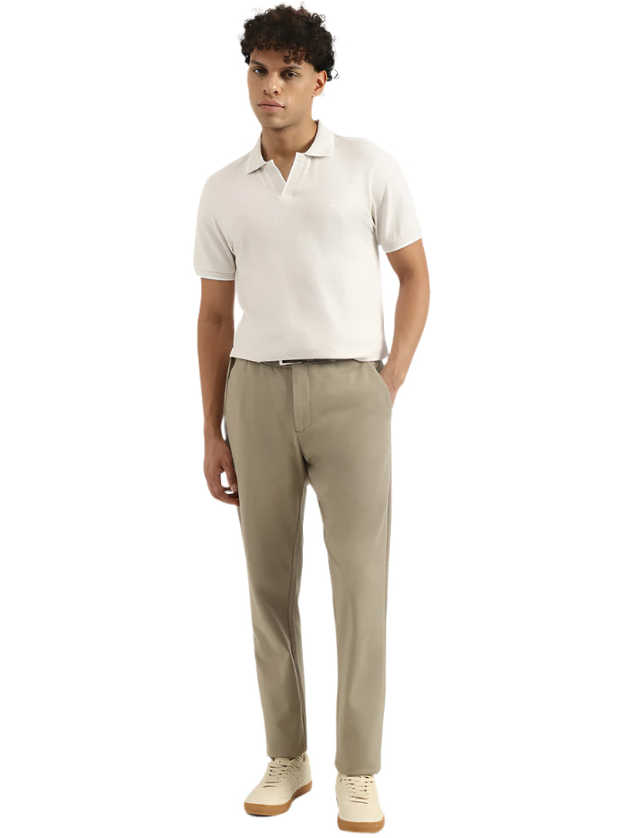 MEN&#39;S SOLID RELAXED TROUSER