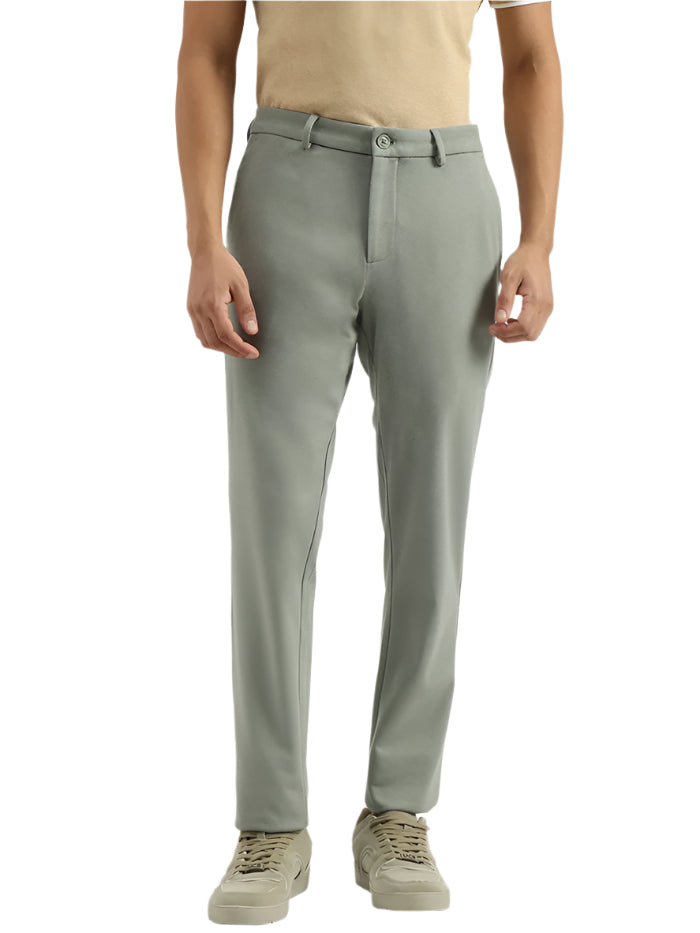 MEN'S SOLID RELAXED TROUSER