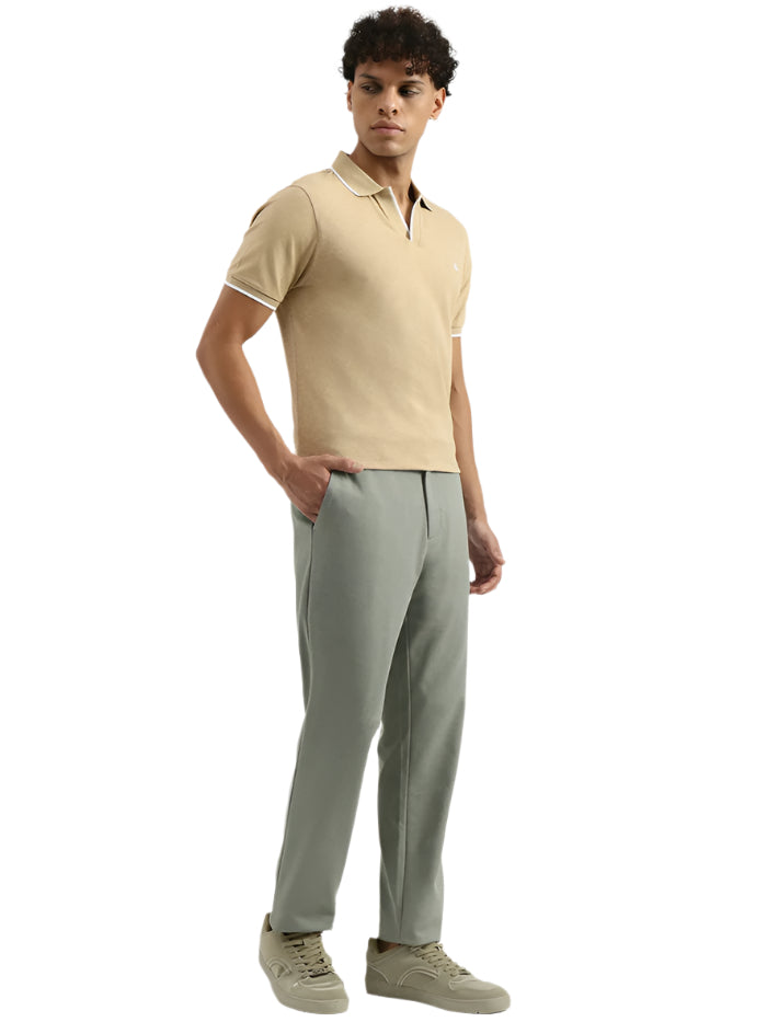 MEN&#39;S SOLID RELAXED TROUSER