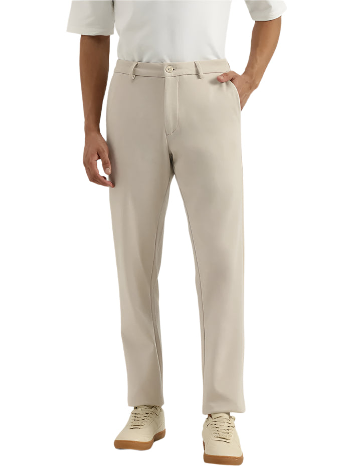 MEN'S SOLID RELAXED TROUSER