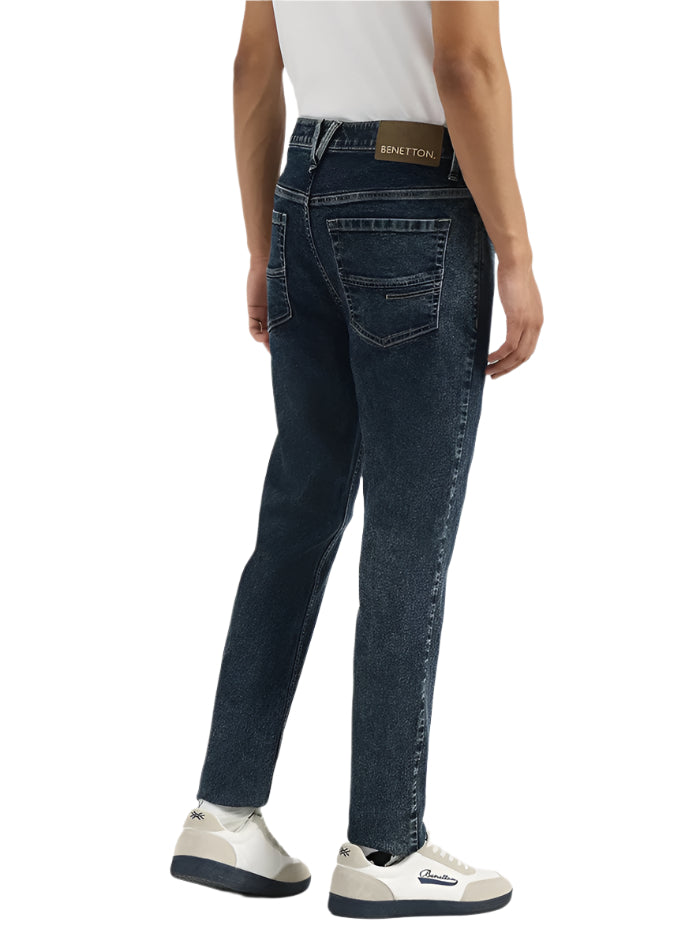 MEN'S WASHED LOW CROTCH JEANS