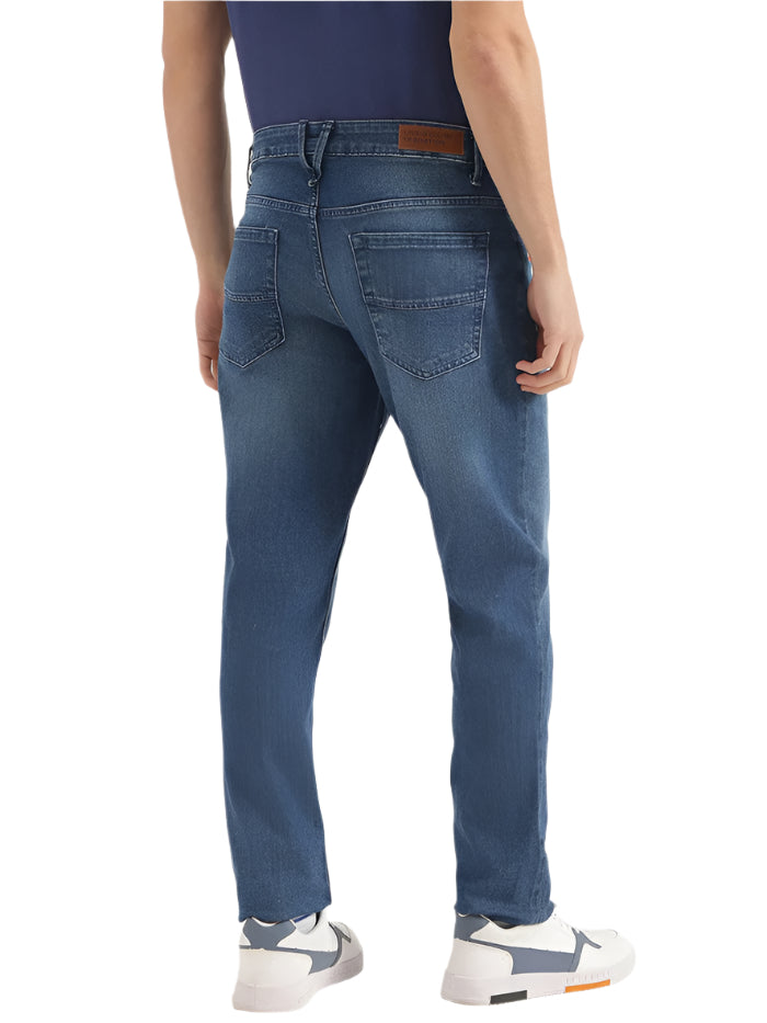 MEN'S SOLID SLIM TAPERED FIT JEANS