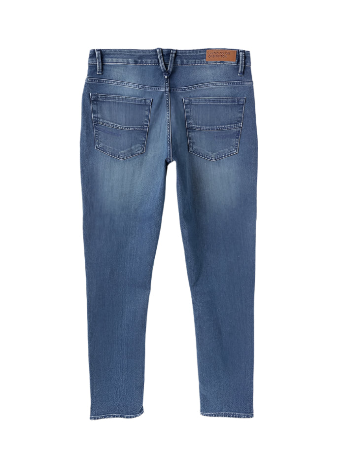 MEN&#39;S SOLID SLIM TAPERED FIT JEANS