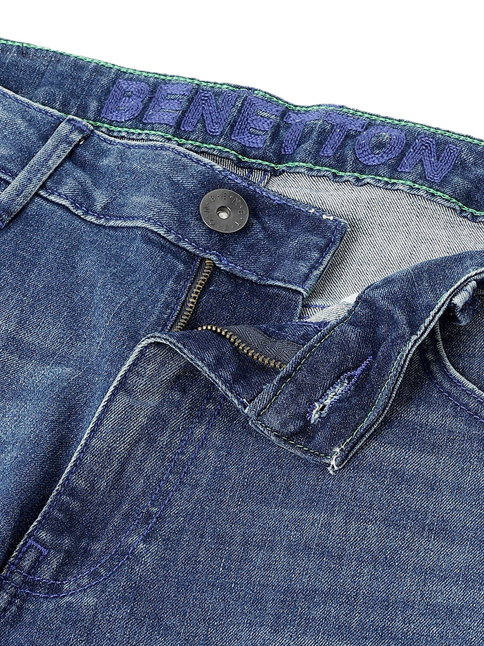 MEN&#39;S SOLID SLIM TAPERED FIT JEANS