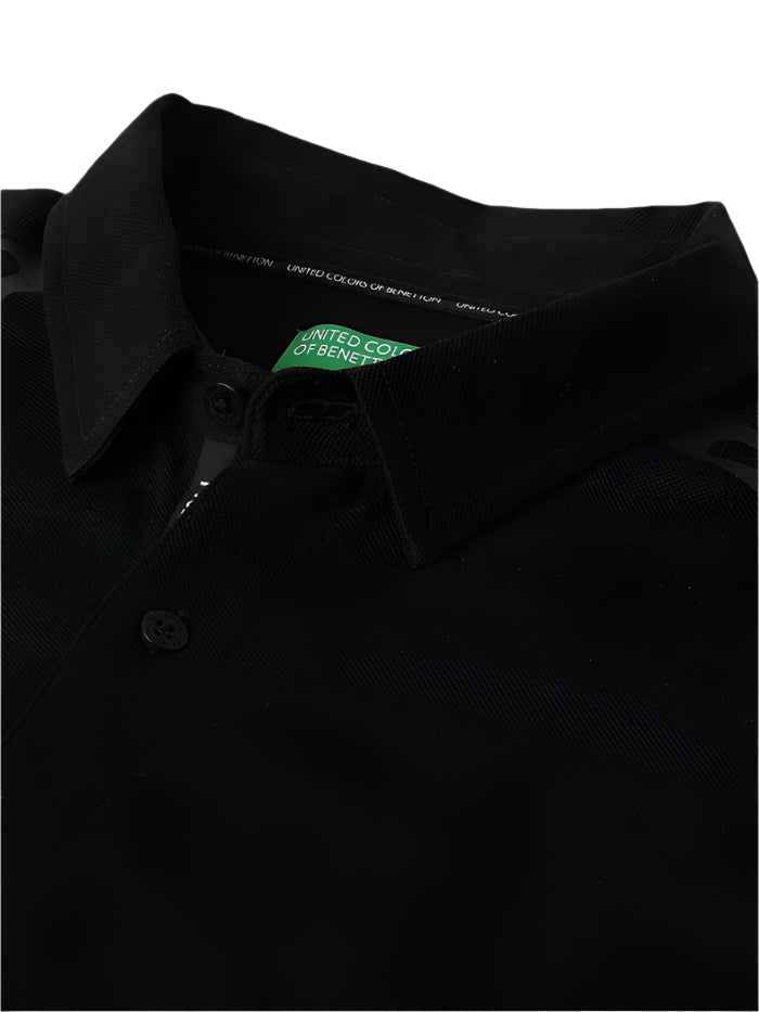 MEN&#39;S SLIM SPREAD COLLAR SOLID SHIRT