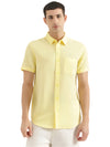 MEN&#39;S REGULAR FIT SPREAD COLLAR SOLID SHIRT
