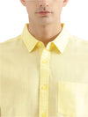 MEN&#39;S REGULAR FIT SPREAD COLLAR SOLID SHIRT