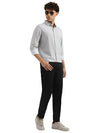 MEN&#39;S REGULAR SEMI-CUTAWAY GEOMETRIC PRINT SHIRT