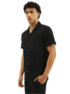MEN&#39;S RELAXED FIT RESORT COLLAR PINSTRIPES SHIRT