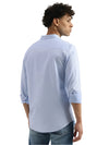 MEN&#39;S SLIM SPREAD COLLAR SOLID SHIRT