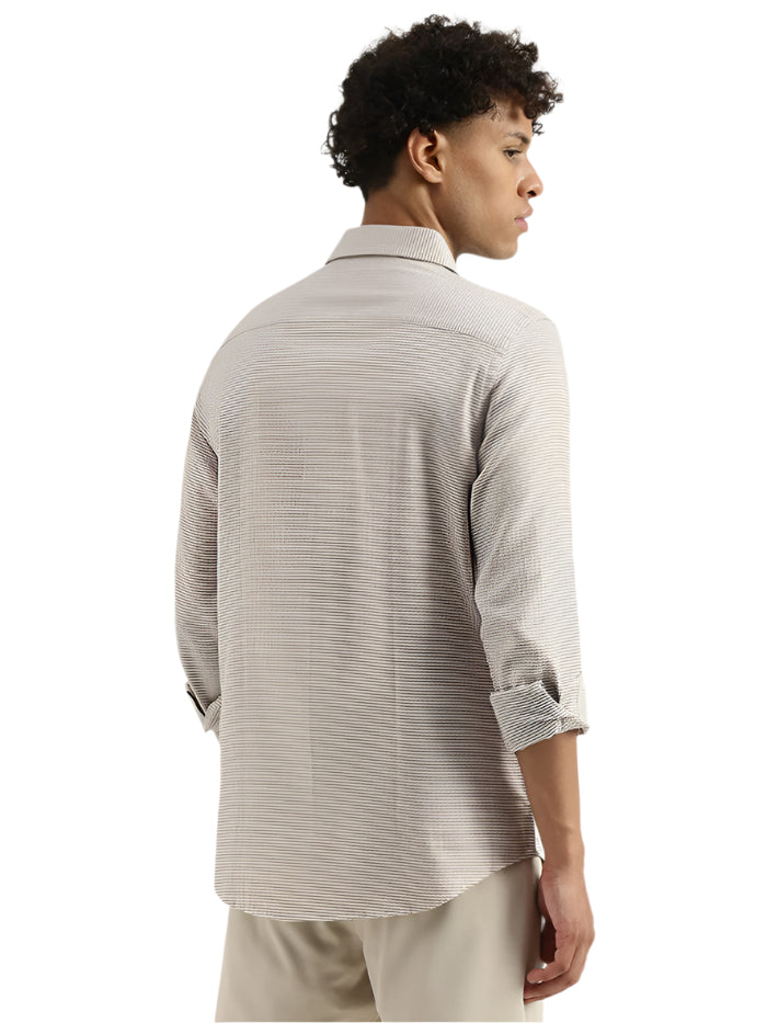 MEN'S REGULAR SEMI-CUTAWAY PRINTED SHIRT