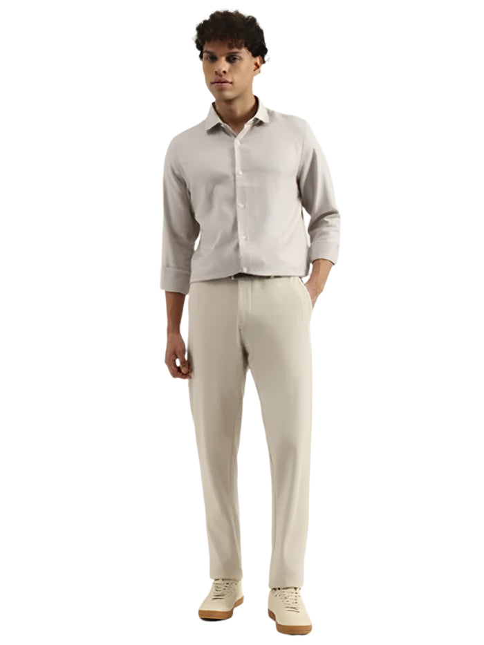 MEN&#39;S REGULAR SEMI-CUTAWAY PRINTED SHIRT