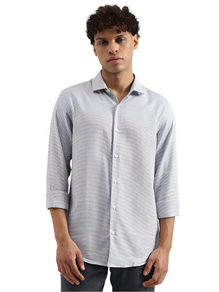 MEN'S REGULAR SEMI-CUTAWAY PRINTED SHIRT