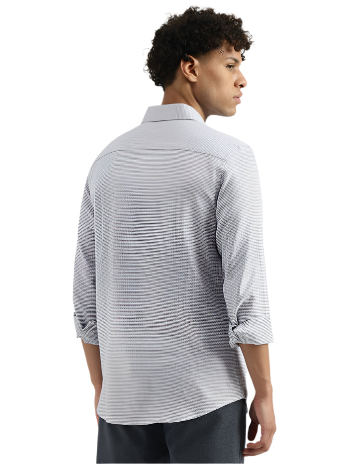 MEN'S REGULAR SEMI-CUTAWAY PRINTED SHIRT