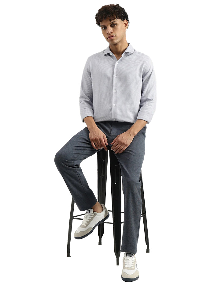 MEN&#39;S REGULAR SEMI-CUTAWAY PRINTED SHIRT