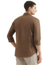 MEN&#39;S SLIM FIT SPREAD COLLAR SOLID SHIRT