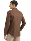 MEN&#39;S SLIM FIT CUT AWAY COLLAR SOLID SHIRT