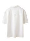 MEN&#39;S OVERSIZED FIT RESORT COLLAR SOLID SHIRT