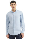 MEN&#39;S SLIM FIT SPREAD COLLAR SOLID SHIRT