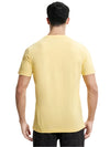 Men&#39;s Super Combed Cotton Rich Round Neck Half Sleeve Corn Silk T-Shirt