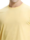 Men&#39;s Super Combed Cotton Rich Round Neck Half Sleeve Corn Silk T-Shirt