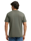 Men&#39;s Super Combed Cotton Rich Round Neck Deep Olive Half Sleeve T-Shirt