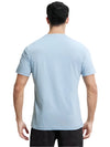 Men&#39;s Super Combed Cotton Rich Round Neck Half Sleeve Dusty Blue T-Shirt