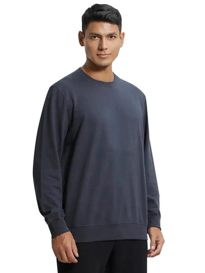 Men's Super Combed Cotton French Terry Solid Sweatshirt - Graphite