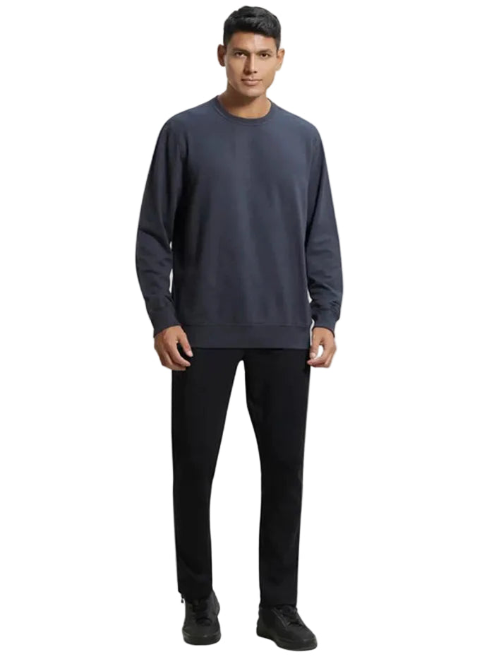 Men's Super Combed Cotton French Terry Solid Sweatshirt - Graphite