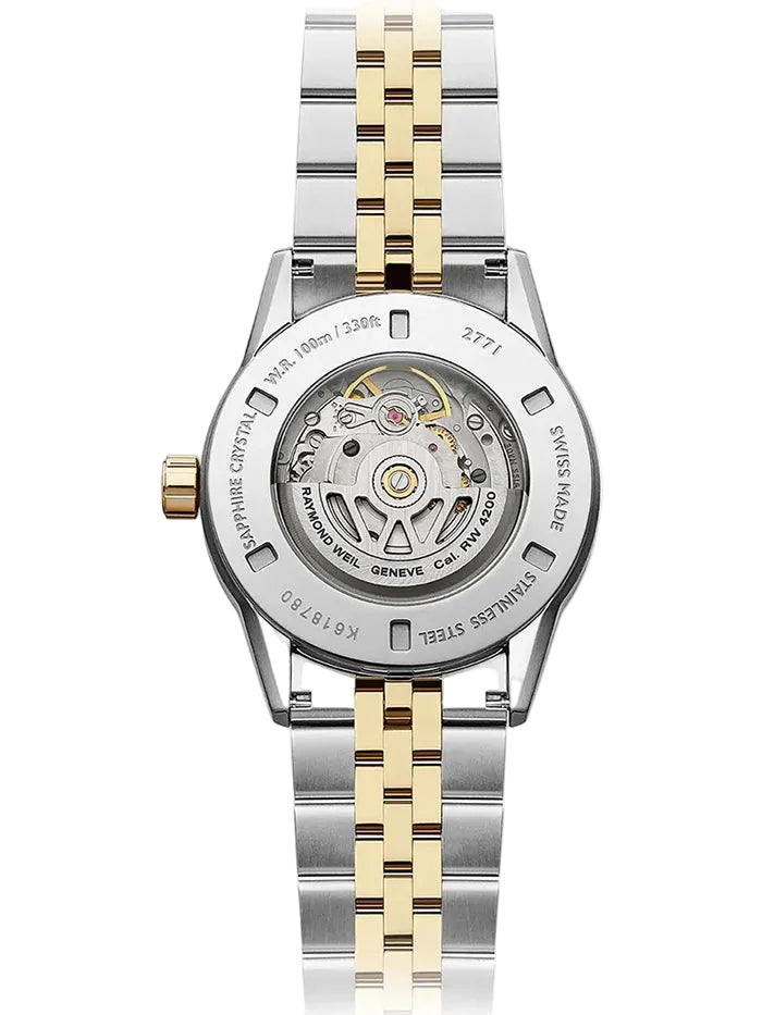 RAYMOND WEIL FREELANCER AUTOMATIC TWO-TONE BRACELET WATCH