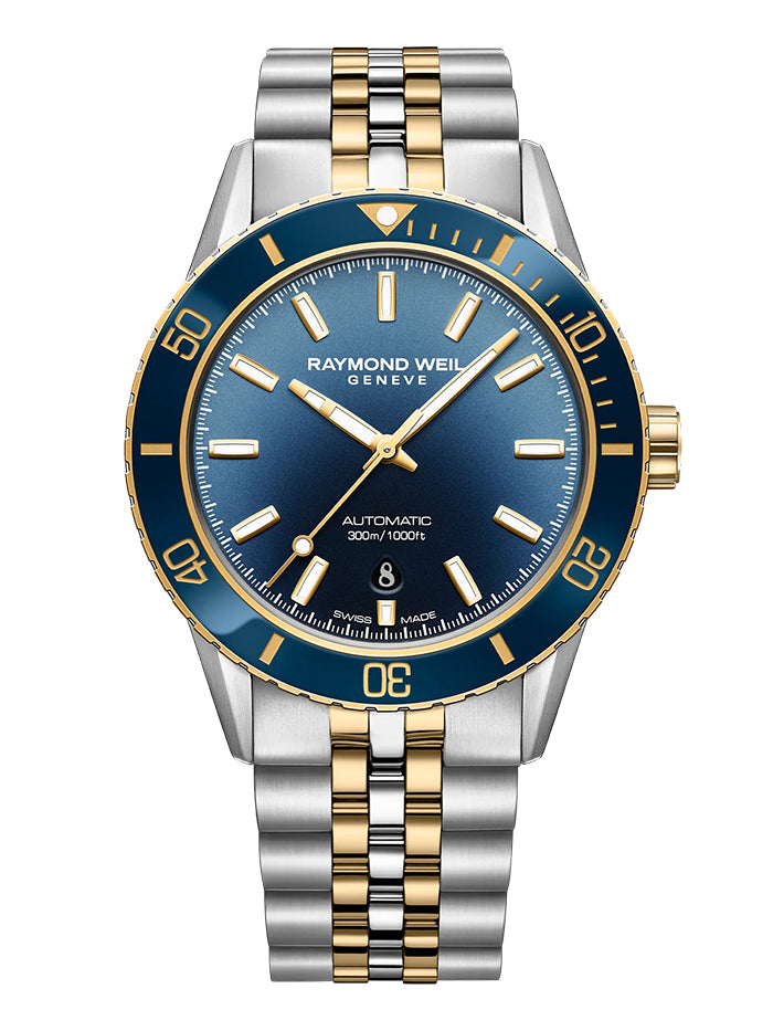 RAYMOND WEIL FREELANCER DIVER MEN'S TWO-TONE AUTOMATIC WATCH