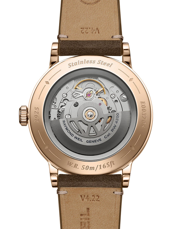 RAYMOND WEIL MILLESIME MEN'S AUTOMATIC LEATHER WATCH