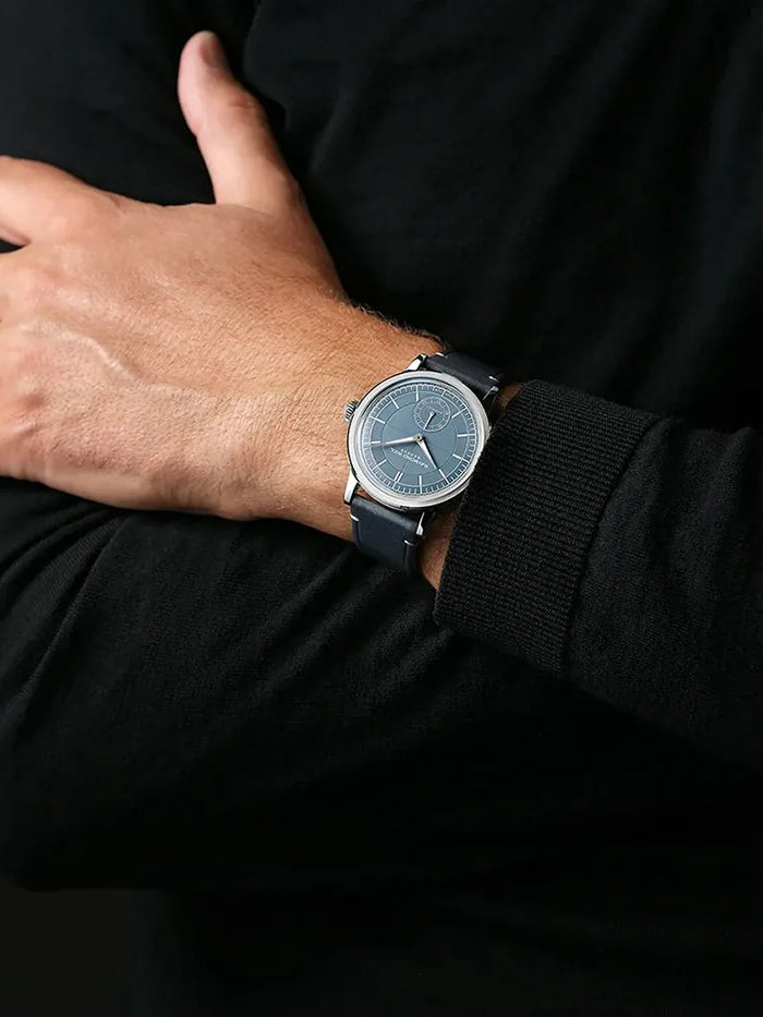 RAYMOND WEIL MILLESIME MEN'S AUTOMATIC SMALL SECONDS BLUE BRACELET WATCH