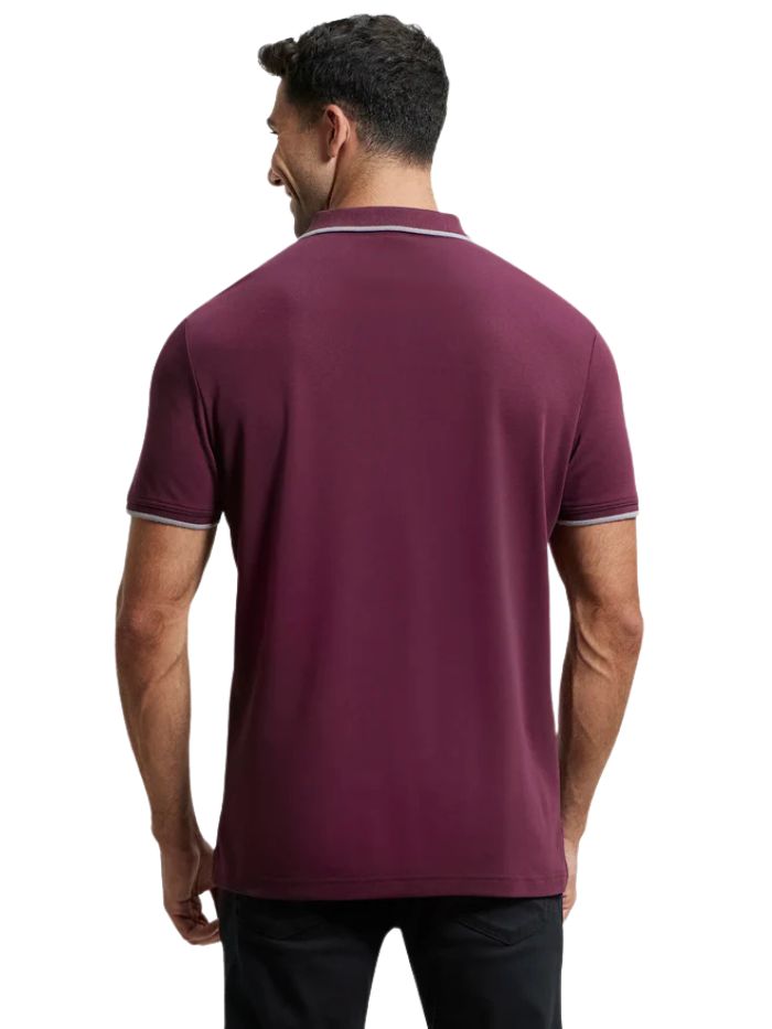 Men&#39;s Wine Half Sleeve Polo T-Shirt