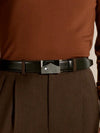 HORSESHOE BLACK 35 MM LEATHER BELT