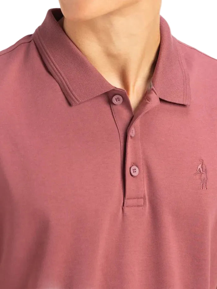 Men's Super Combed Cotton Rich Solid Half Sleeve Wild Ginger Polo T-Shirt
