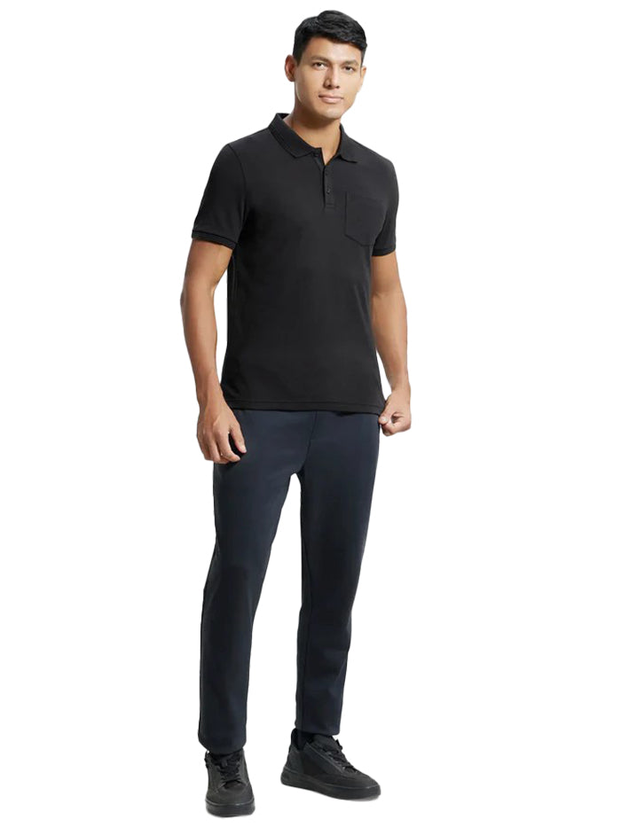 Men&#39;s Half Sleeve Black Polo T-Shirt