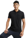 Men&#39;s Half Sleeve Black Polo T-Shirt