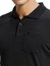 Men&#39;s Half Sleeve Black Polo T-Shirt