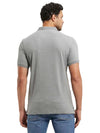 Men&#39;s Half Sleeve Mid Grey Melange Polo T-Shirt