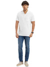 Men&#39;s Half Sleeve White Polo T-Shirt