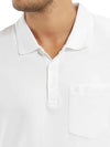 Men&#39;s Half Sleeve White Polo T-Shirt