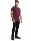 Men&#39;s Wine Half Sleeve Polo T-Shirt