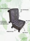 it luggage Eco Tough Grey Suitcase Expandable Travel Bag