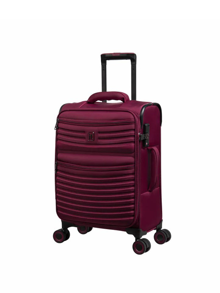 Precursor Dark Red Expandable 8-Wheel Suitcase with TSA Lock it luggage