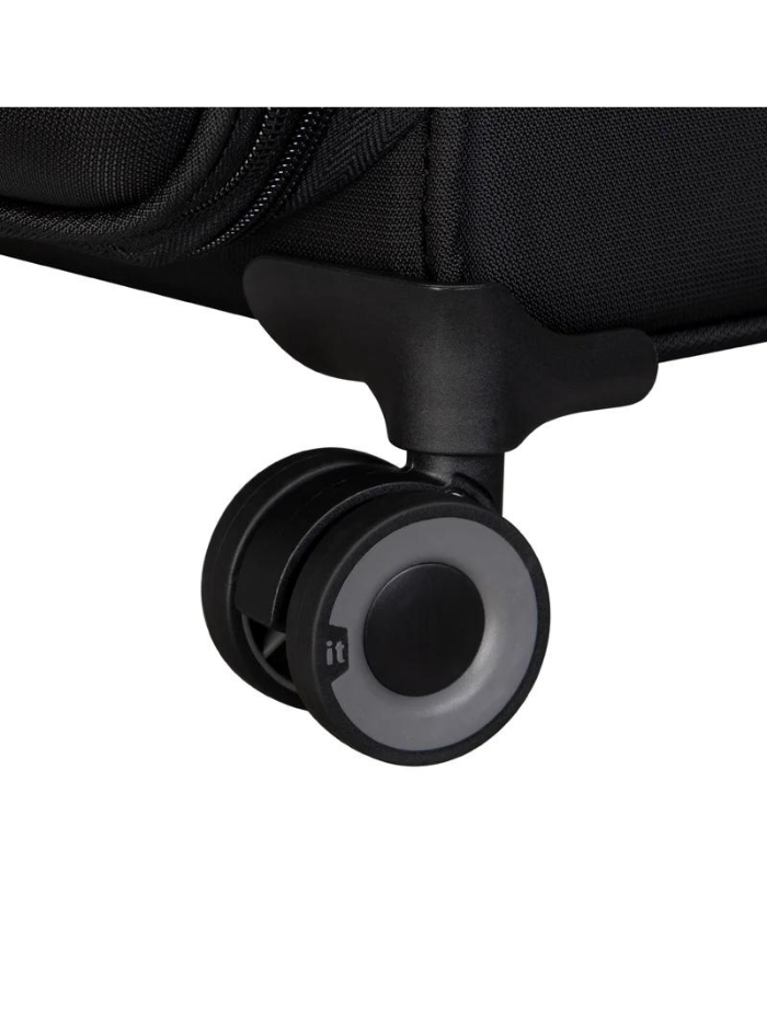 Precursor Black Expandable 8-Wheel Suitcase with TSA Lock it luggage